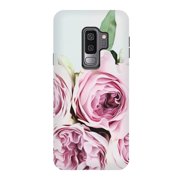 Galaxy S9 plus StrongFit Peonies Illustration by Alemi