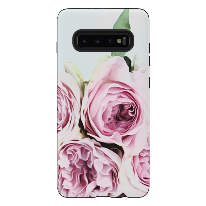 Galaxy S10 plus StrongFit Peonies Illustration by Alemi