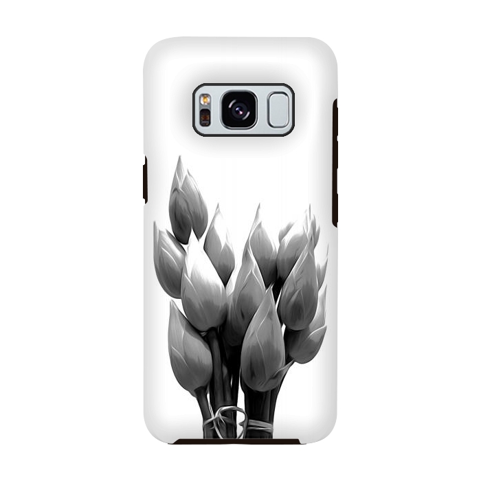 Galaxy S8 StrongFit Black and White Lotus by Alemi