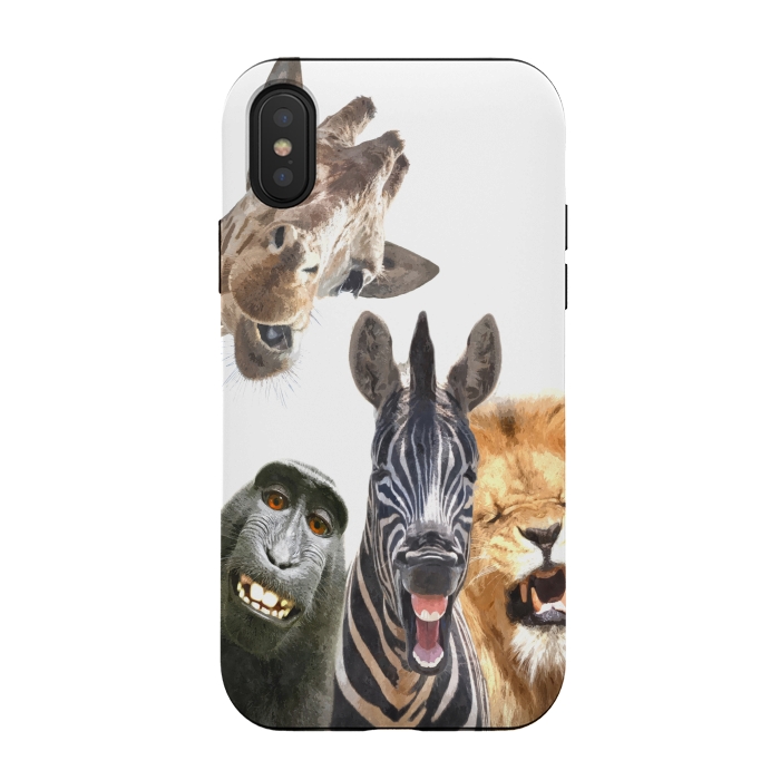 iPhone Xs / X StrongFit Jungle Animal Friends  by Alemi