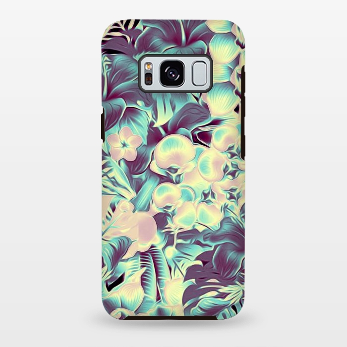Galaxy S8 plus StrongFit Tropical Leaves at Night by Alemi