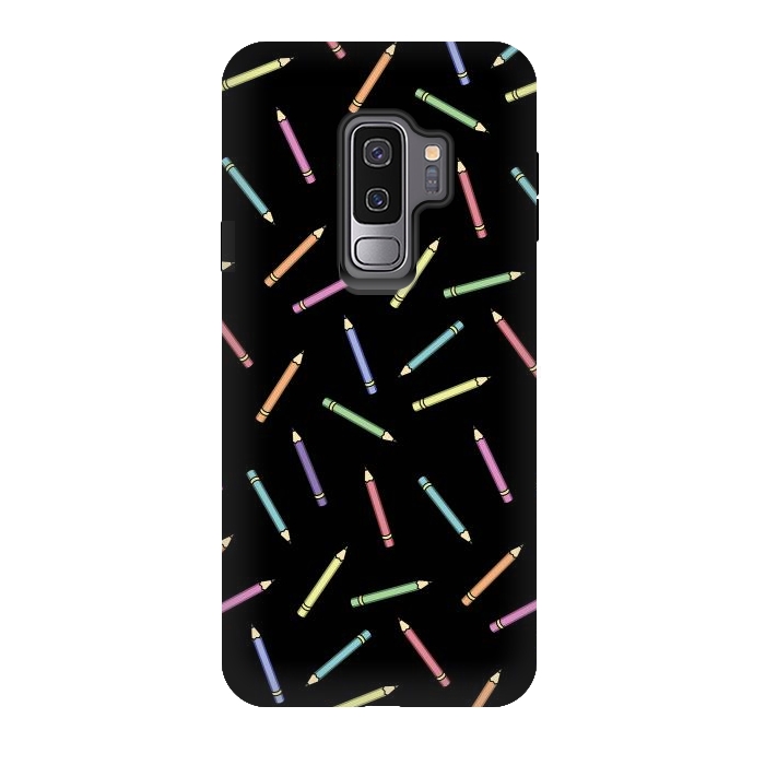 Galaxy S9 plus StrongFit Pencil pattern by Laura Nagel