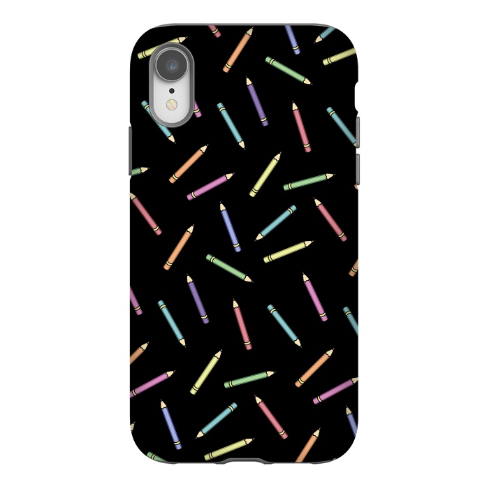 iPhone Xr StrongFit Pencil pattern by Laura Nagel