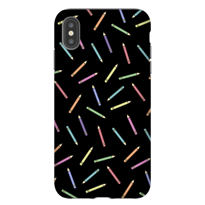 iPhone Xs Max StrongFit Pencil pattern by Laura Nagel