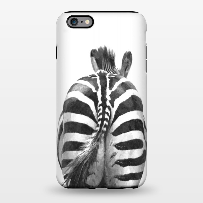 iPhone 6/6s plus StrongFit Black and White Zebra Tail by Alemi