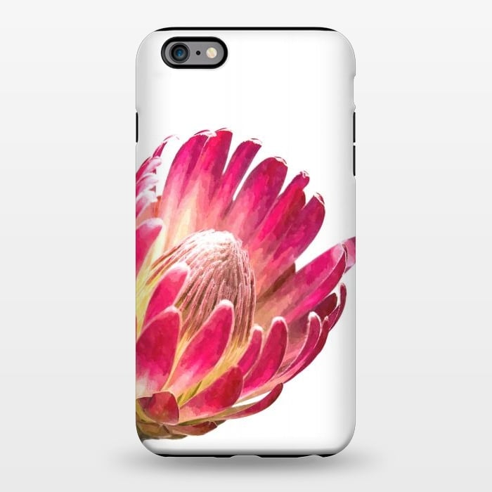 iPhone 6/6s plus StrongFit Pink Protea Minimal Flower by Alemi
