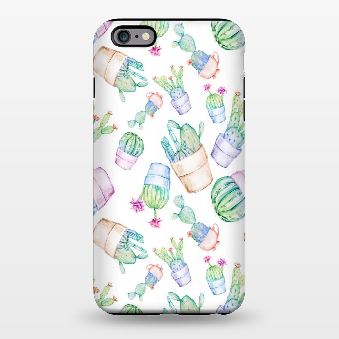 iPhone 6/6s plus StrongFit Cactus Pattern Watercolor by Alemi