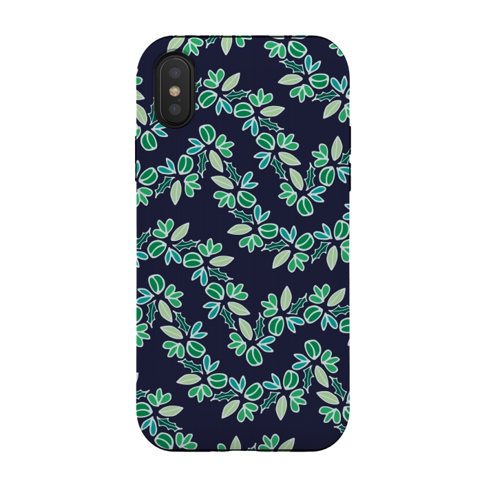 iPhone Xs / X StrongFit Lush Leaves by Shelley Schmidt