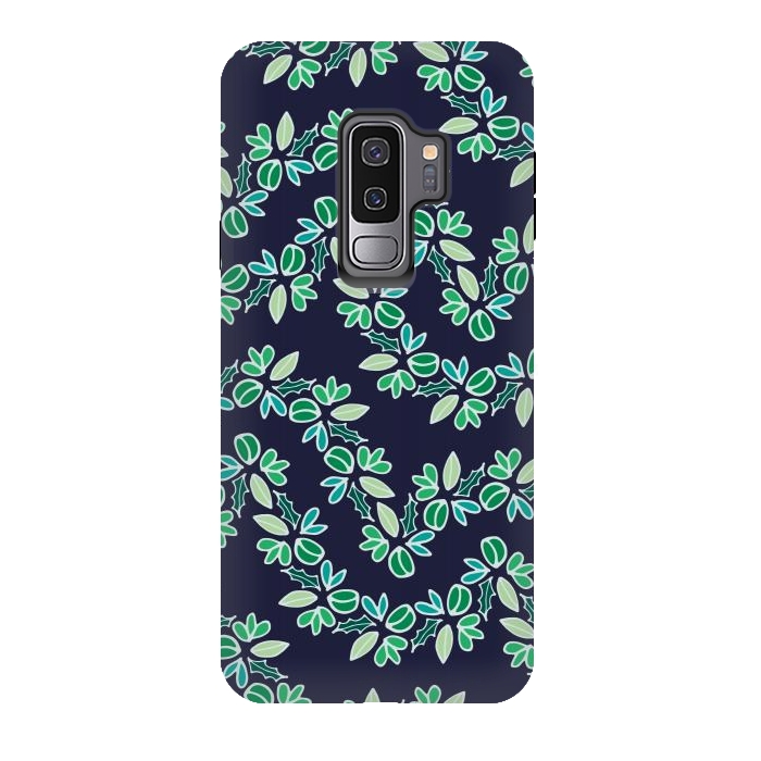 Galaxy S9 plus StrongFit Lush Leaves by Shelley Schmidt