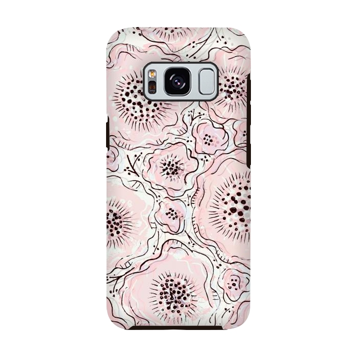 Galaxy S8 StrongFit Pretty in Pink by Rose Halsey