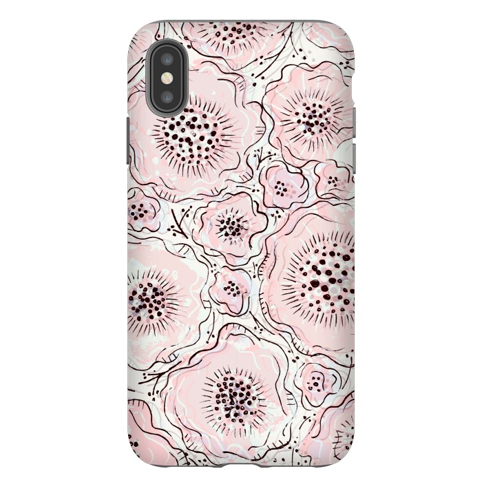 iPhone Xs Max StrongFit Pretty in Pink by Rose Halsey
