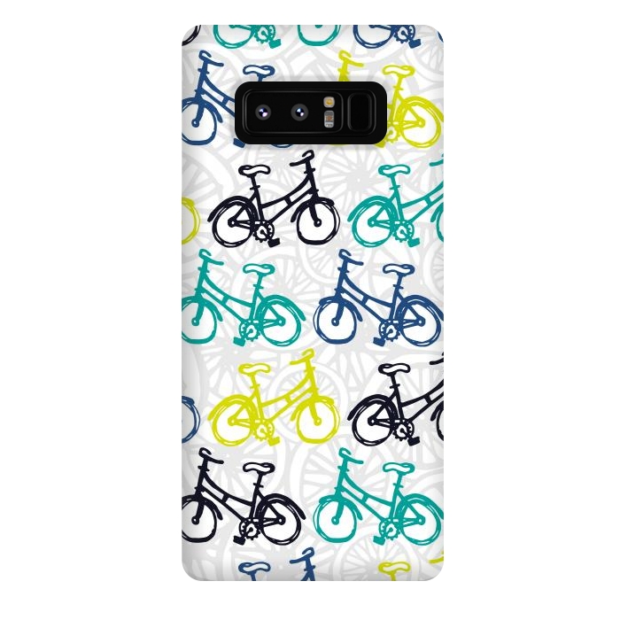 Galaxy Note 8 StrongFit Whimsical Wheelies by Shelley Schmidt