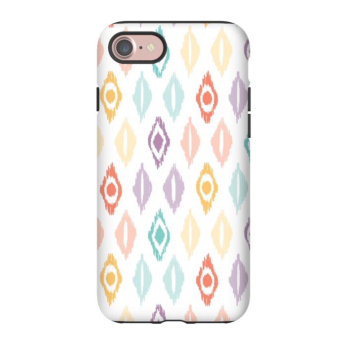 iPhone 7 StrongFit Cheerful Ikat by Shelley Schmidt