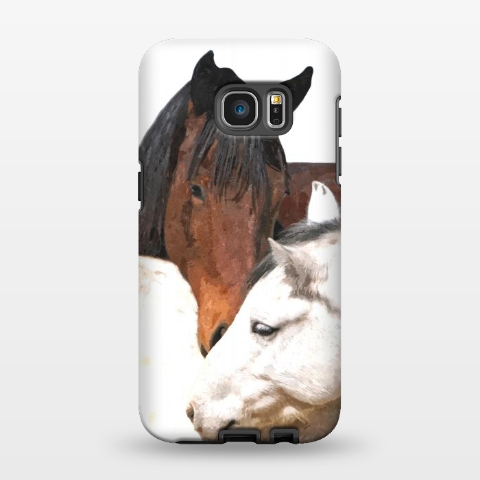 Galaxy S7 EDGE StrongFit Horses in Love by Alemi