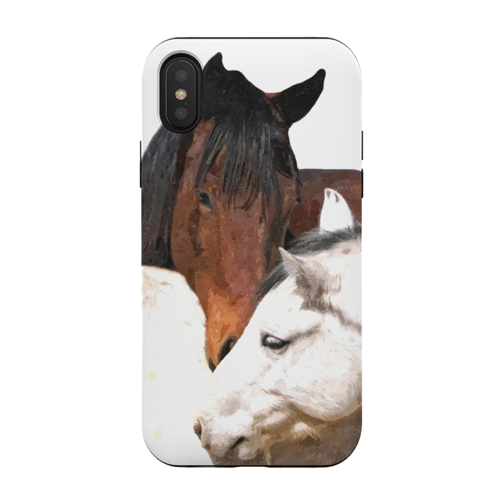 iPhone Xs / X StrongFit Horses in Love by Alemi