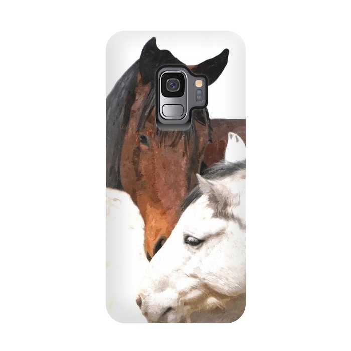 Galaxy S9 StrongFit Horses in Love by Alemi