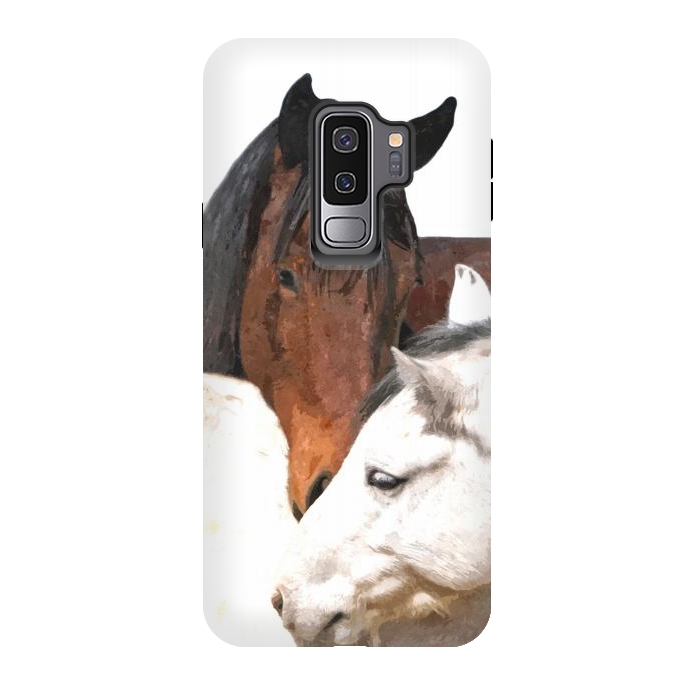 Galaxy S9 plus StrongFit Horses in Love by Alemi