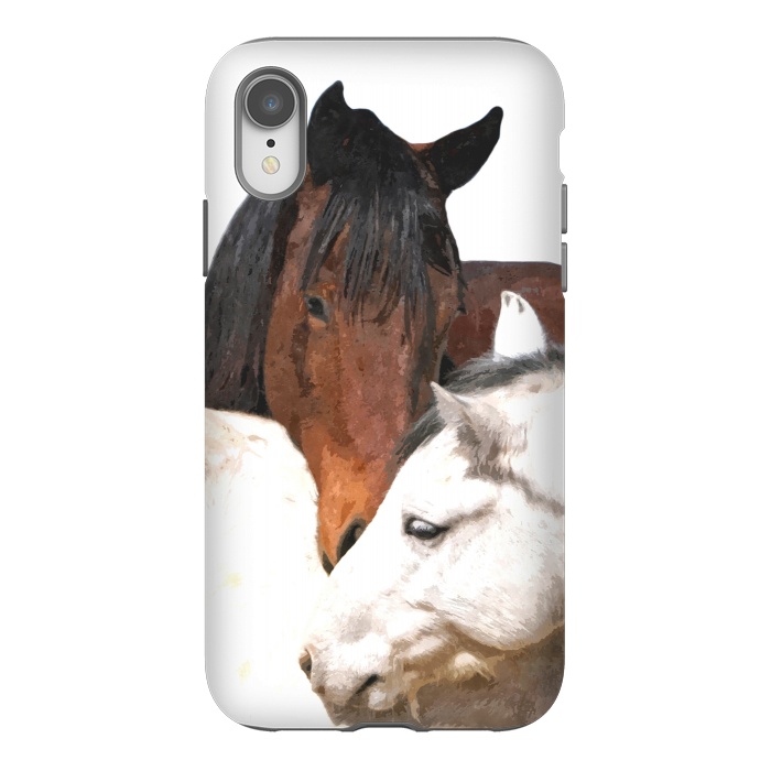 iPhone Xr StrongFit Horses in Love by Alemi
