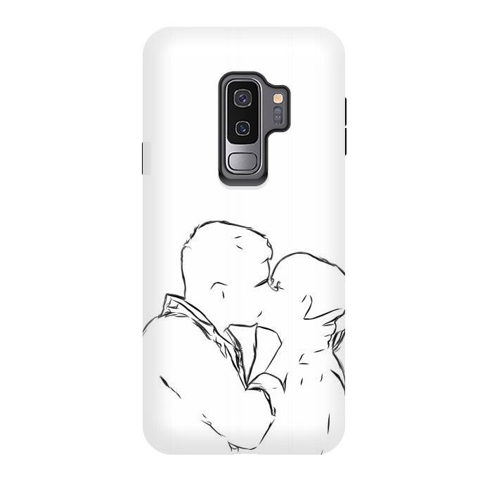 Galaxy S9 plus StrongFit Kiss Minimal Drawing by Alemi