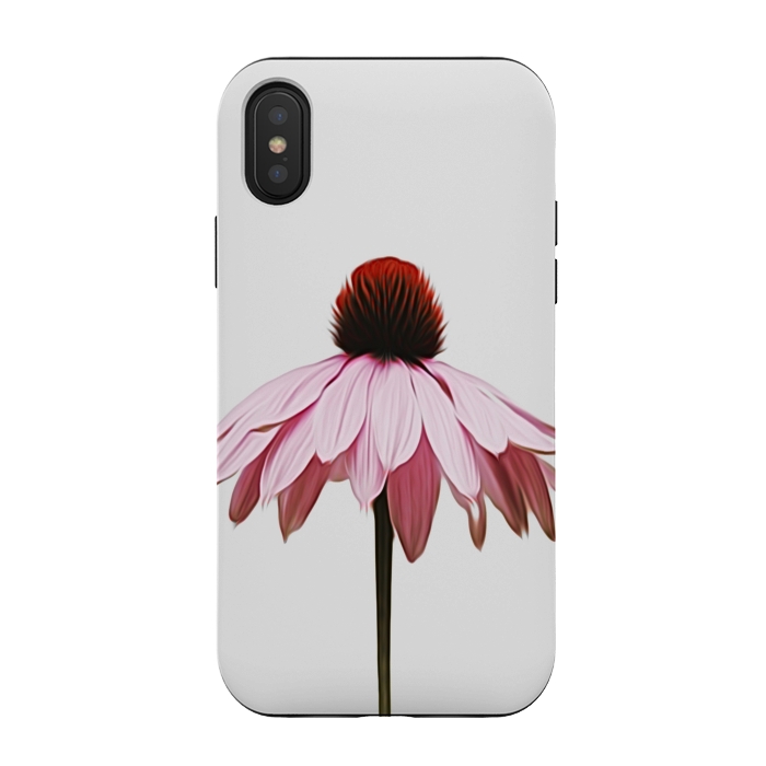 iPhone Xs / X StrongFit Daisy Single Flower by Alemi