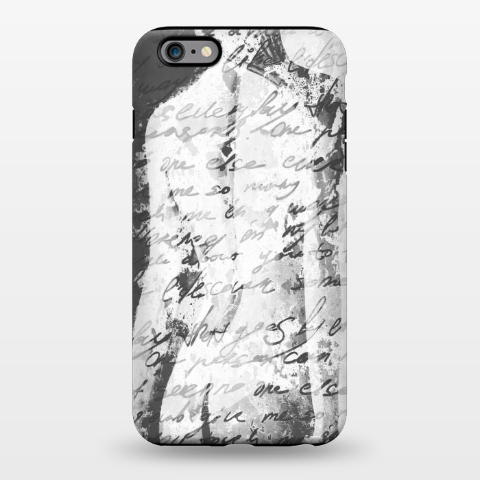 iPhone 6/6s plus StrongFit Black and White Woman Painting by Alemi