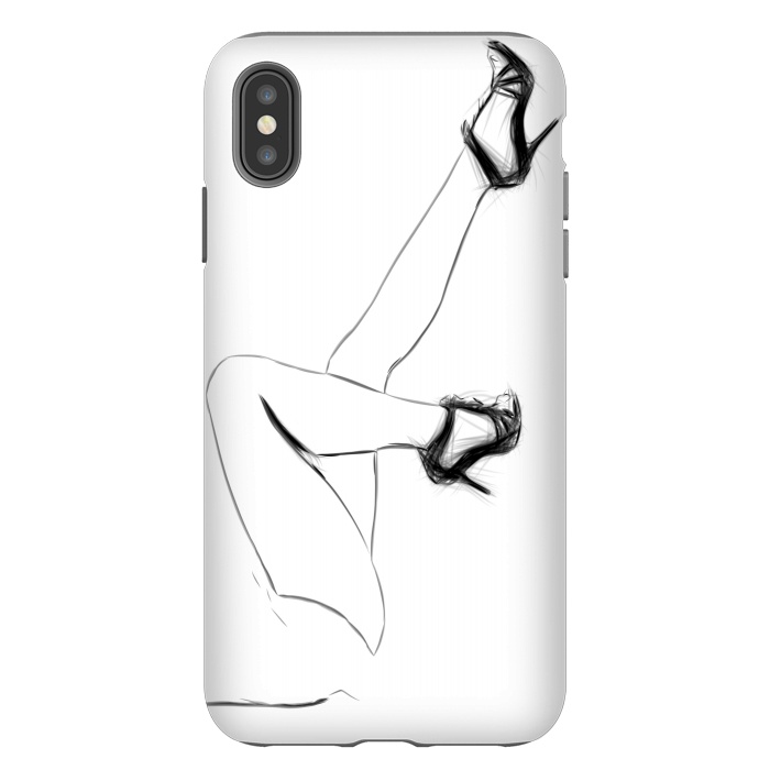 iPhone Xs Max StrongFit Legs Drawing Minimal Illustration by Alemi