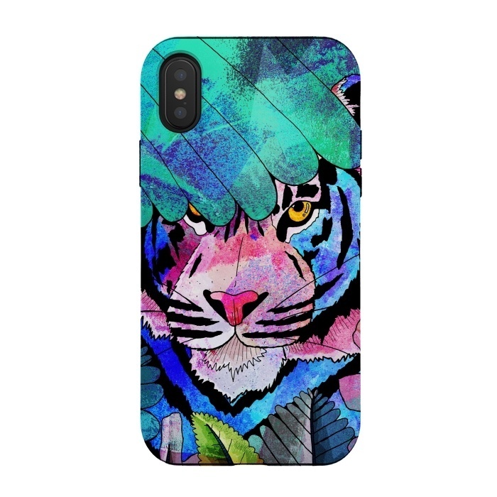 iPhone Xs / X StrongFit Jungle Hunter by Steve Wade (Swade)