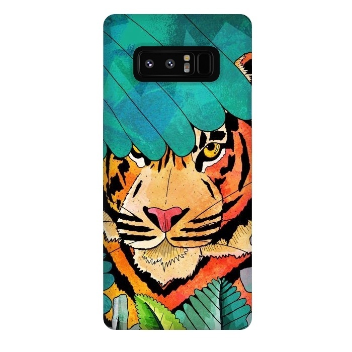 Galaxy Note 8 StrongFit Jungle tiger hunter by Steve Wade (Swade)