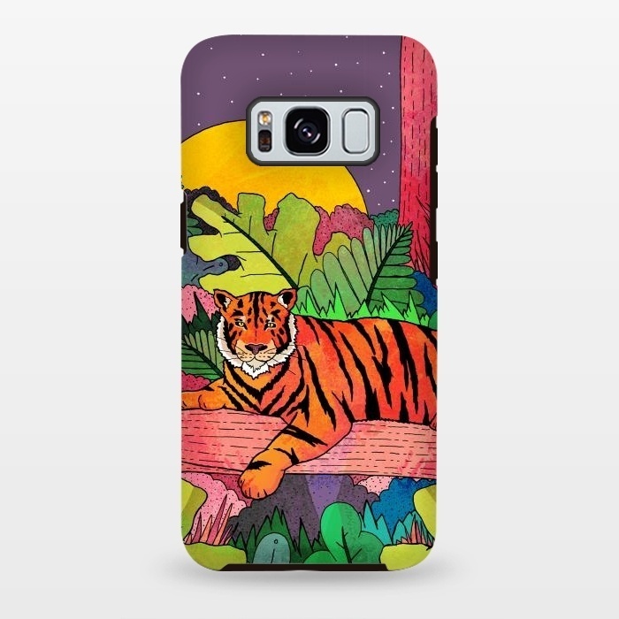 Galaxy S8 plus StrongFit Spring Tiger by Steve Wade (Swade)