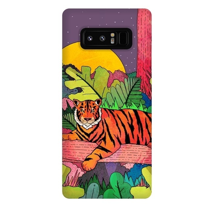 Galaxy Note 8 StrongFit Spring Tiger by Steve Wade (Swade)
