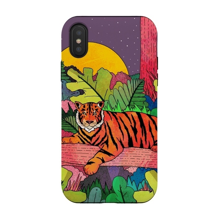 iPhone Xs / X StrongFit Spring Tiger by Steve Wade (Swade)