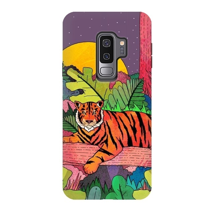 Galaxy S9 plus StrongFit Spring Tiger by Steve Wade (Swade)