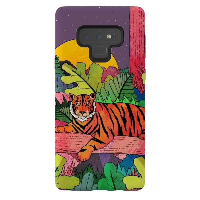 Galaxy Note 9 StrongFit Spring Tiger by Steve Wade (Swade)