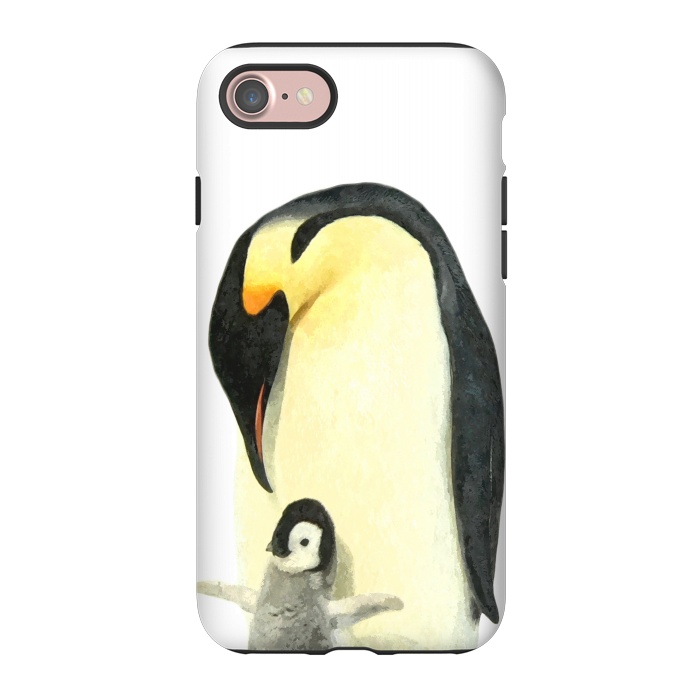 iPhone 7 StrongFit Cute Penguins Portrait by Alemi