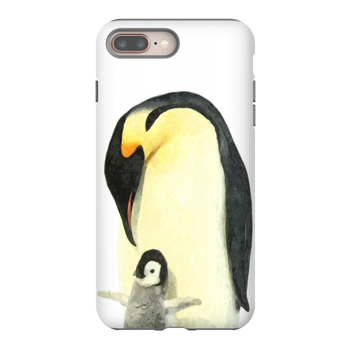 iPhone 7 plus StrongFit Cute Penguins Portrait by Alemi