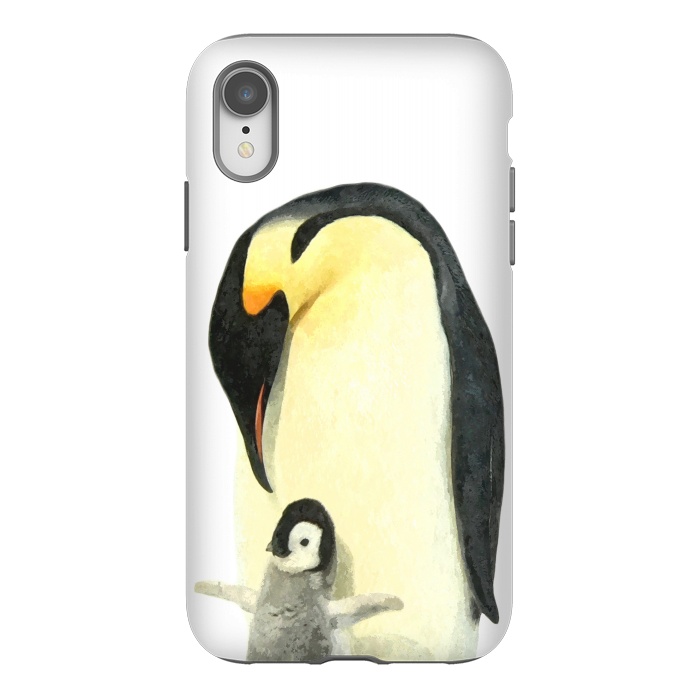 iPhone Xr StrongFit Cute Penguins Portrait by Alemi
