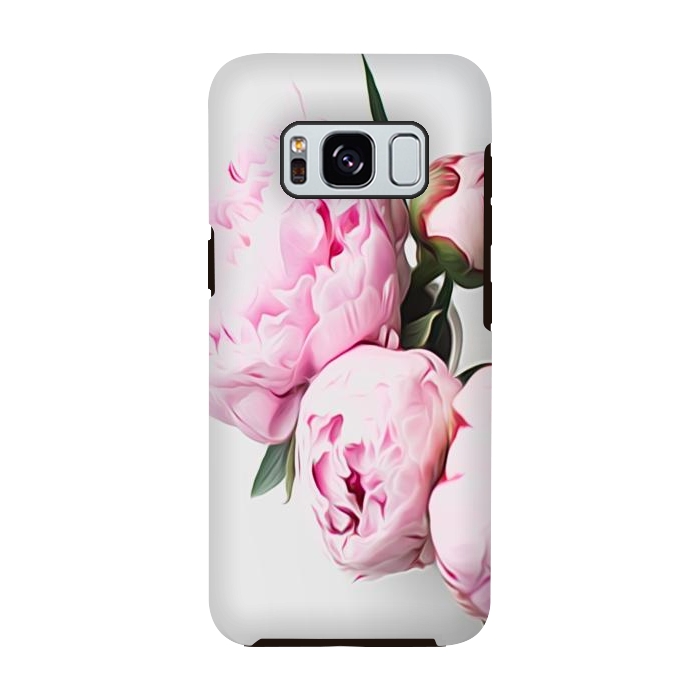 Galaxy S8 StrongFit Vase of Peonies by Alemi
