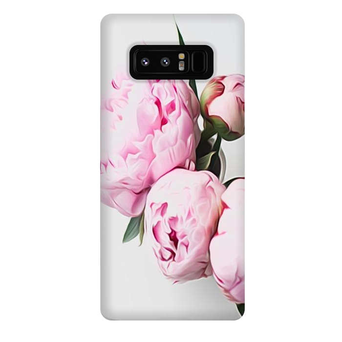 Galaxy Note 8 StrongFit Vase of Peonies by Alemi
