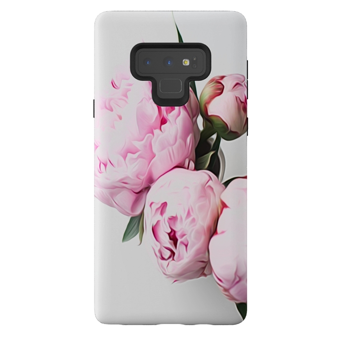 Galaxy Note 9 StrongFit Vase of Peonies by Alemi