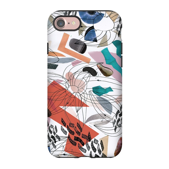 iPhone 7 StrongFit Abstract pop art collage doodles by Oana 
