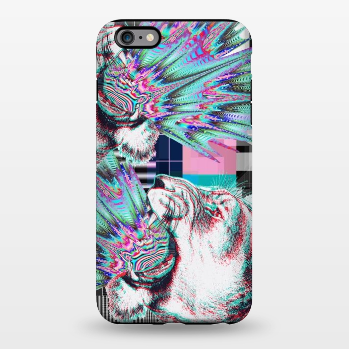 iPhone 6/6s plus StrongFit Psychedelic tiger glitch by Oana 