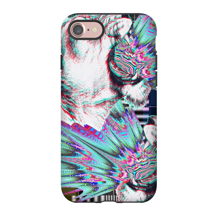 iPhone 7 StrongFit Psychedelic colors tiger roar by Oana 