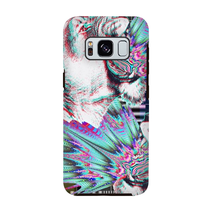 Galaxy S8 StrongFit Psychedelic colors tiger roar by Oana 