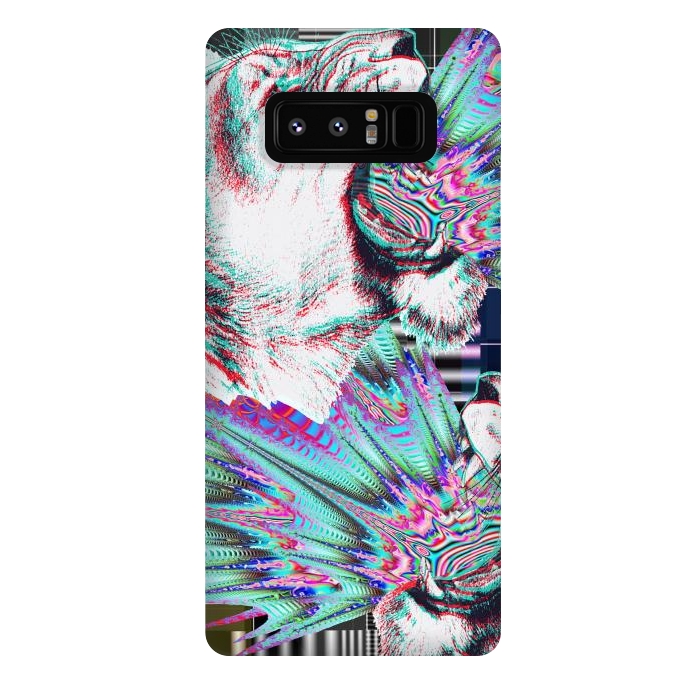 Galaxy Note 8 StrongFit Psychedelic colors tiger roar by Oana 