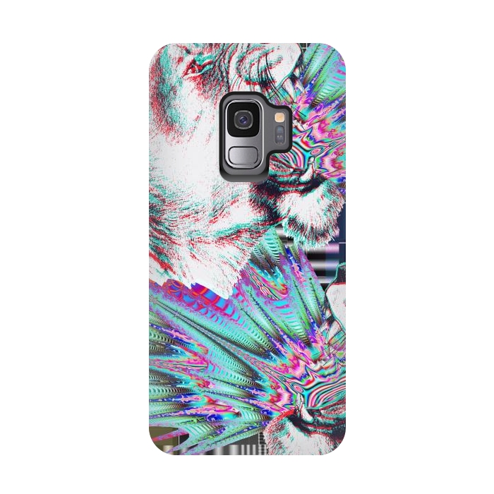 Galaxy S9 StrongFit Psychedelic colors tiger roar by Oana 