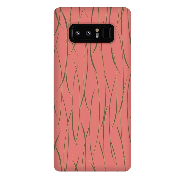 Galaxy Note 8 StrongFit Coral Stripe by Lotti Brown