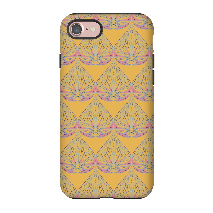 iPhone 7 StrongFit Art Deco - Yellow by Lotti Brown
