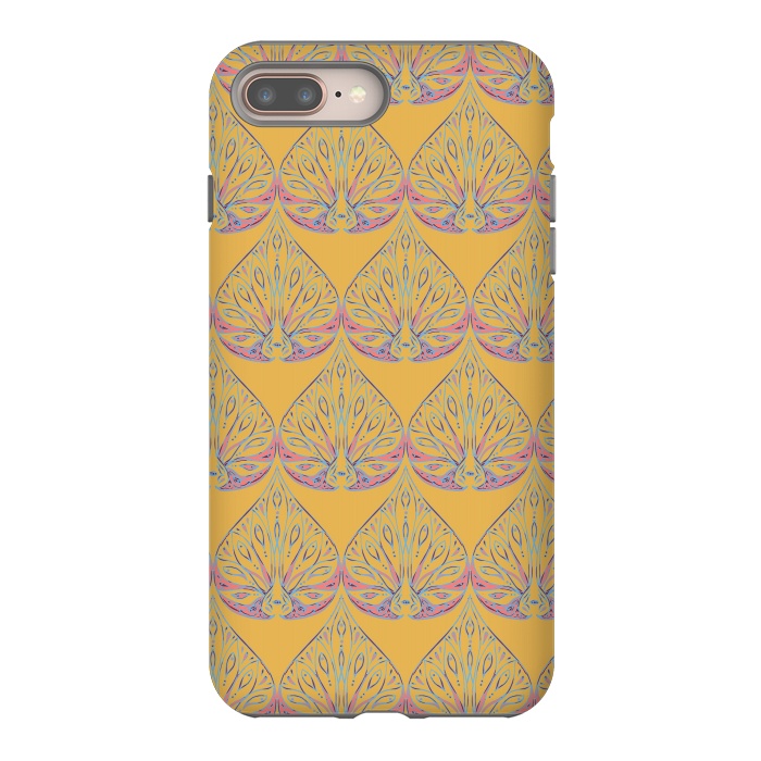 iPhone 7 plus StrongFit Art Deco - Yellow by Lotti Brown