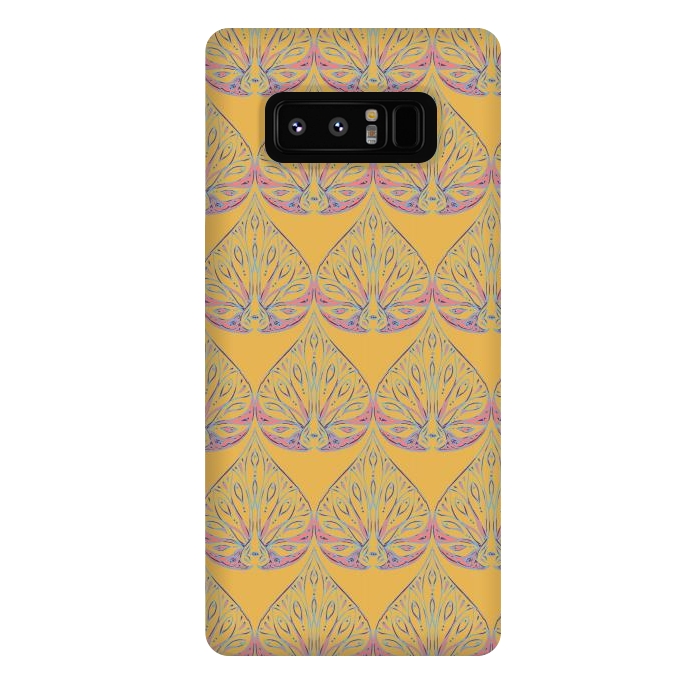 Galaxy Note 8 StrongFit Art Deco - Yellow by Lotti Brown