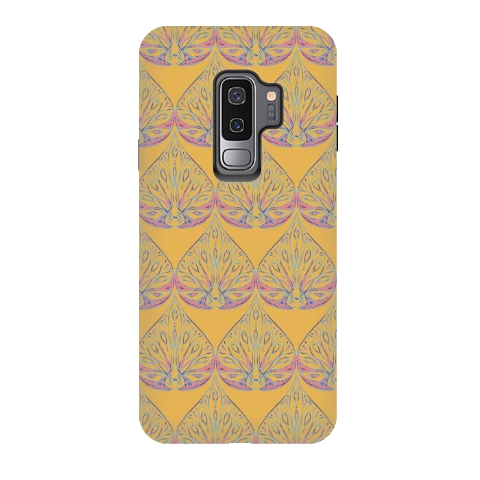 Galaxy S9 plus StrongFit Art Deco - Yellow by Lotti Brown